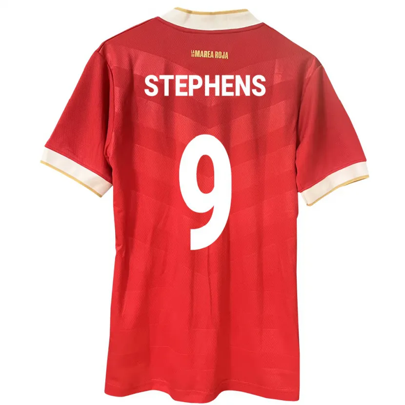 Danxen Dames Panama Alfredo Stephens #9 Rood Thuisshirt Thuistenue 24-26 T-Shirt