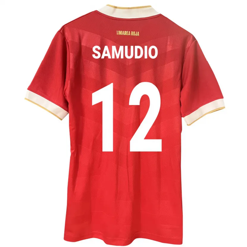Danxen Dames Panama César Samudio #12 Rood Thuisshirt Thuistenue 24-26 T-Shirt