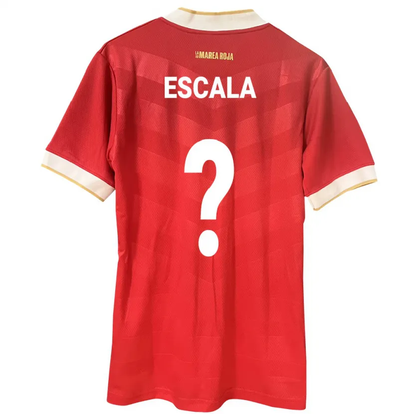 Danxen Dames Panama Virgilio Escala #0 Rood Thuisshirt Thuistenue 24-26 T-Shirt