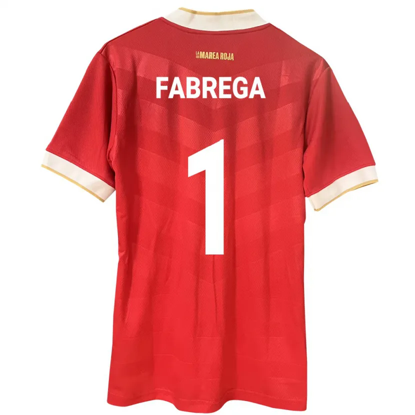 Danxen Dames Panama Sasha Fábrega #1 Rood Thuisshirt Thuistenue 24-26 T-Shirt