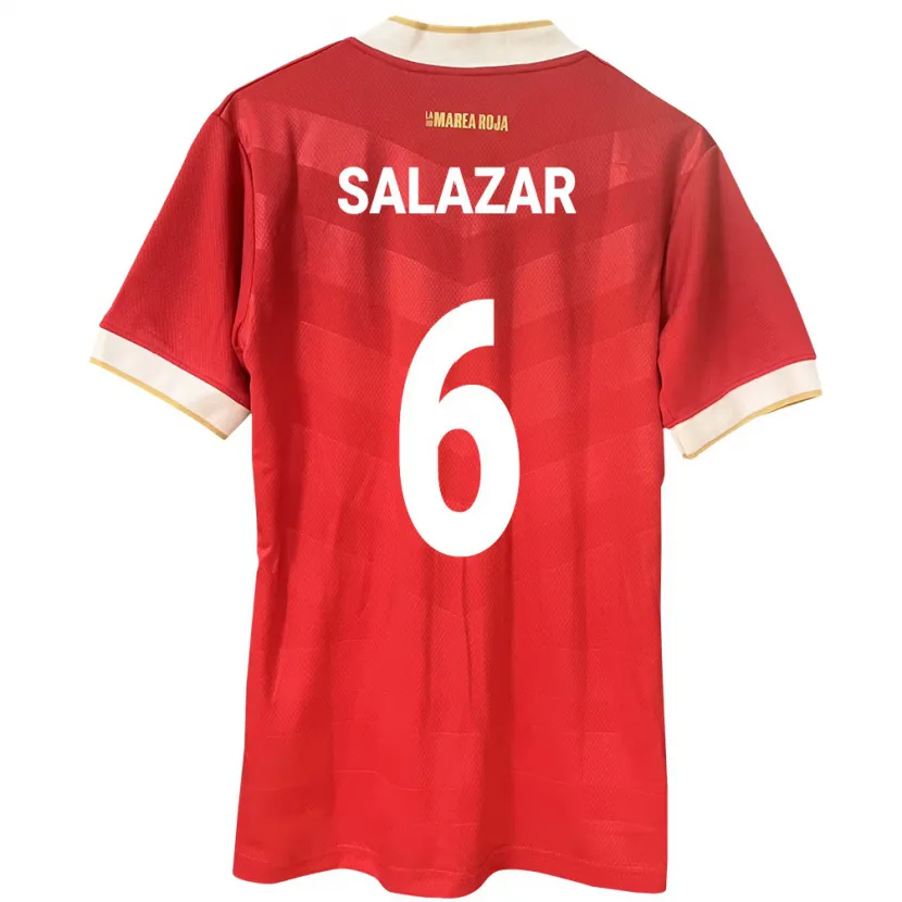 Danxen Dames Panama Deysiré Salazar #6 Rood Thuisshirt Thuistenue 24-26 T-Shirt