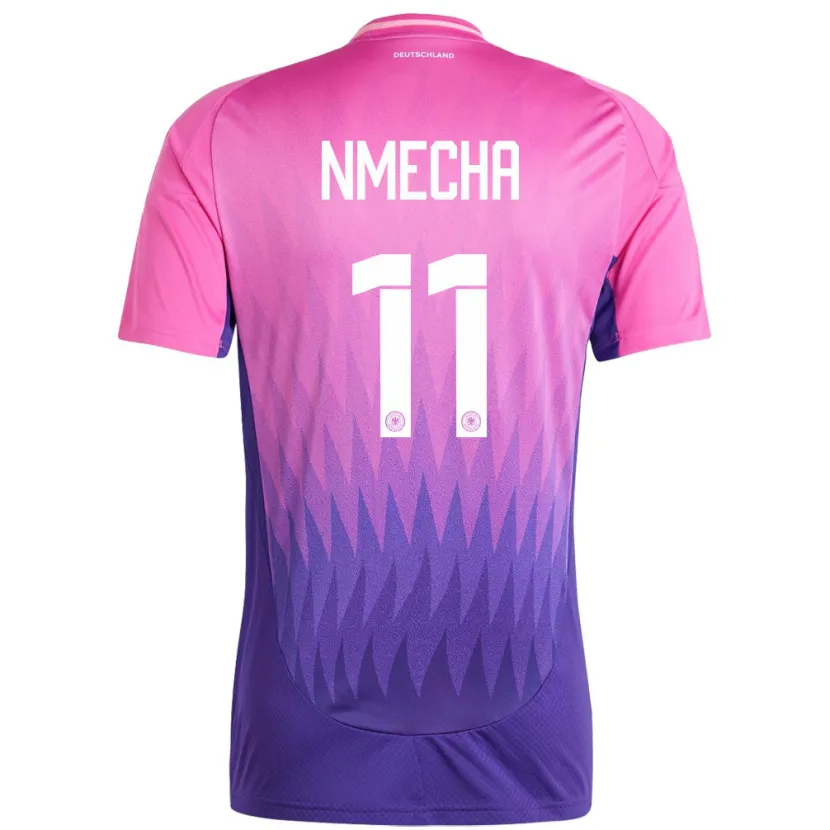 Danxen Dames Duitsland Lukas Nmecha #11 Roze Paars Uitshirt Uittenue 24-26 T-Shirt
