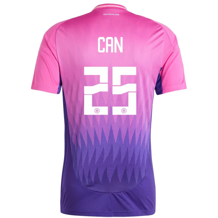 Danxen Dames Duitsland Emre Can #25 Roze Paars Uitshirt Uittenue 24-26 T-Shirt
