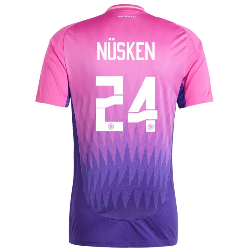 Danxen Dames Duitsland Sjoeke Nusken #24 Roze Paars Uitshirt Uittenue 24-26 T-Shirt