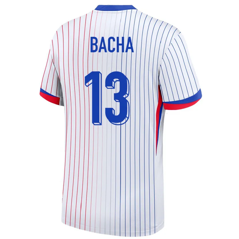 Danxen Dames Frankrijk Selma Bacha #13 Wit Uitshirt Uittenue 24-26 T-Shirt