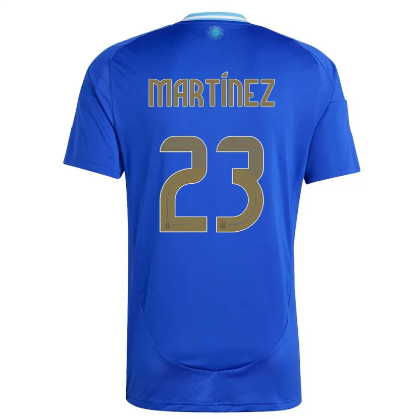 Danxen Dames Argentinië Emiliano Martinez #23 Blauw Uitshirt Uittenue 24-26 T-Shirt
