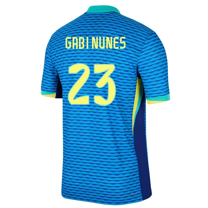 Danxen Dames Brazilië Gabi Nunes #23 Blauw Uitshirt Uittenue 24-26 T-Shirt