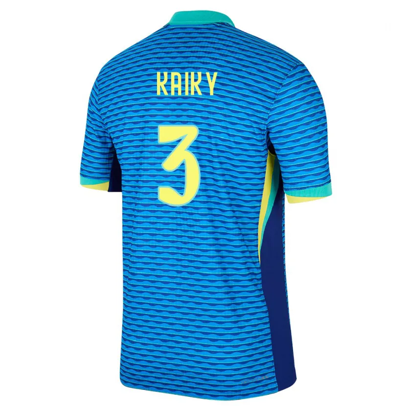 Danxen Dames Brazilië Kaiky #3 Blauw Uitshirt Uittenue 24-26 T-Shirt