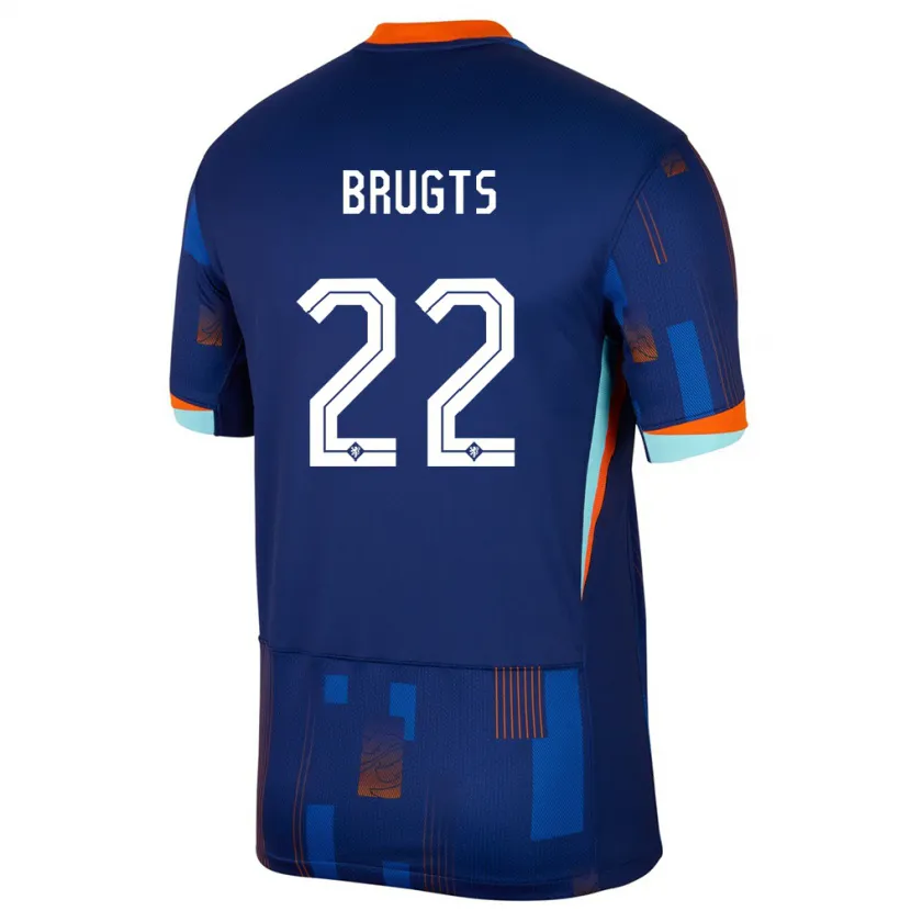 Danxen Dames Nederland Esmee Brugts #22 Blauw Uitshirt Uittenue 24-26 T-Shirt