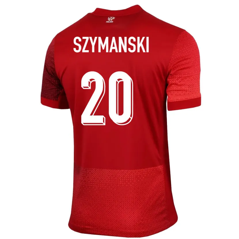 Danxen Dames Polen Sebastian Szymanski #20 Rood Uitshirt Uittenue 24-26 T-Shirt