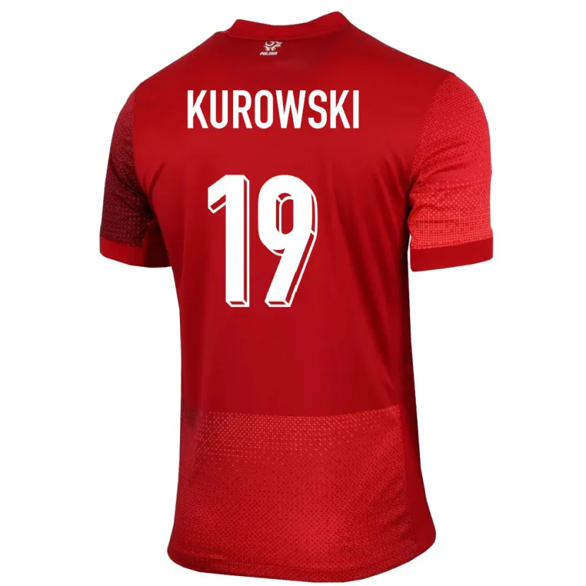 Danxen Dames Polen Milosz Kurowski #19 Rood Uitshirt Uittenue 24-26 T-Shirt