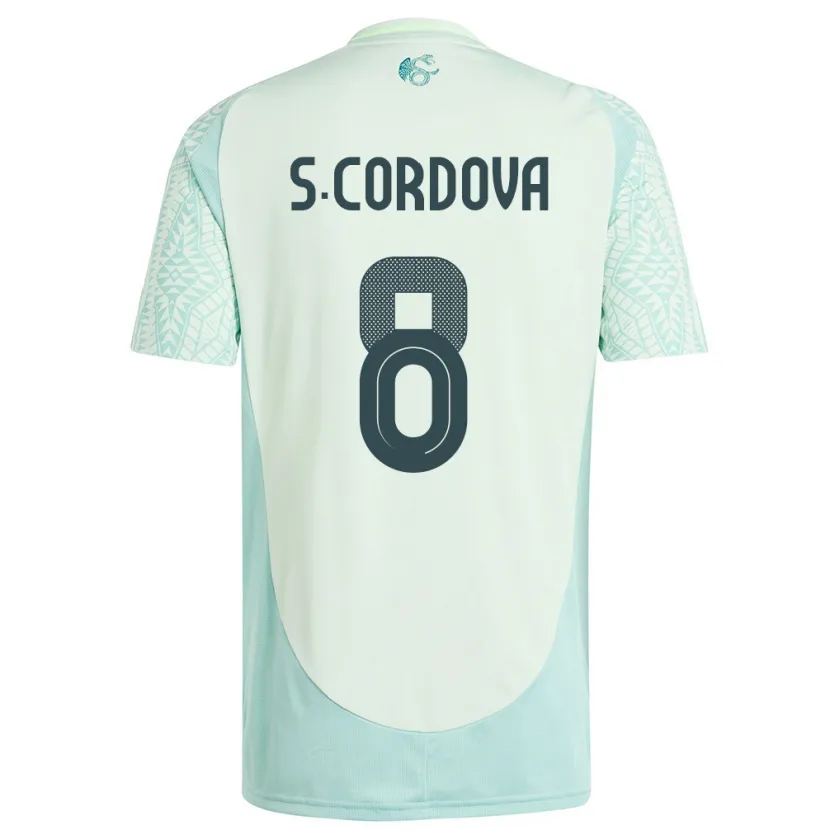Danxen Dames Mexico Sebastian Cordova #8 Linnen Groen Uitshirt Uittenue 24-26 T-Shirt