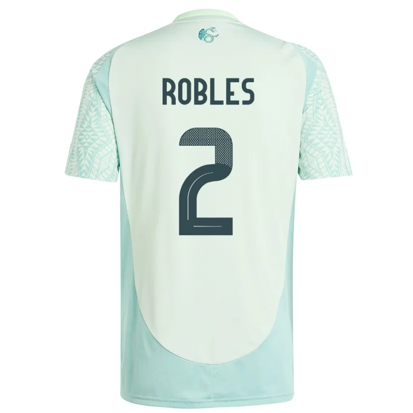 Danxen Dames Mexico Kenti Robles #2 Linnen Groen Uitshirt Uittenue 24-26 T-Shirt