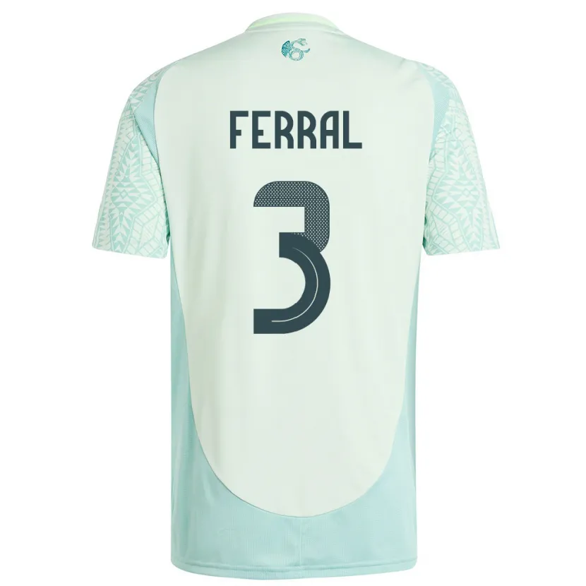 Danxen Dames Mexico Cristina Ferral #3 Linnen Groen Uitshirt Uittenue 24-26 T-Shirt