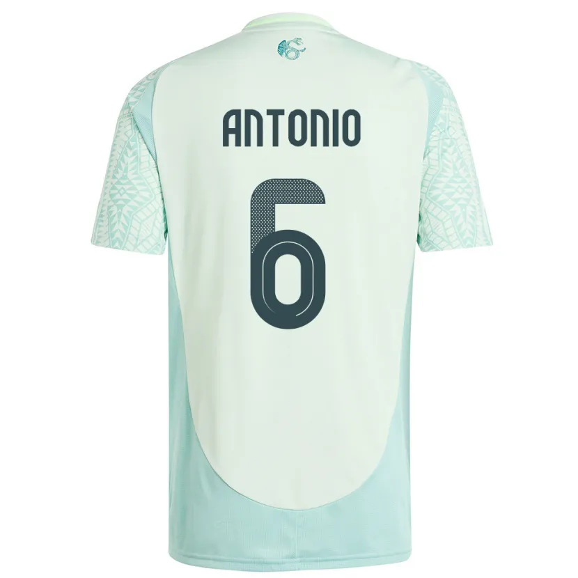 Danxen Dames Mexico Nancy Antonio #6 Linnen Groen Uitshirt Uittenue 24-26 T-Shirt
