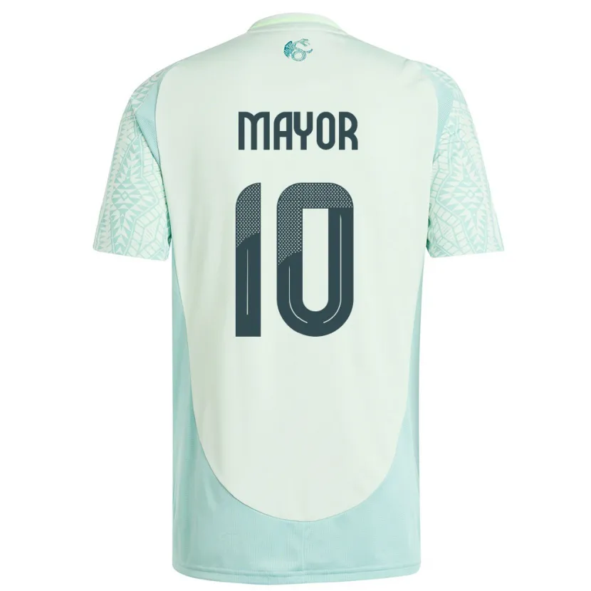 Danxen Dames Mexico Stephany Mayor #10 Linnen Groen Uitshirt Uittenue 24-26 T-Shirt