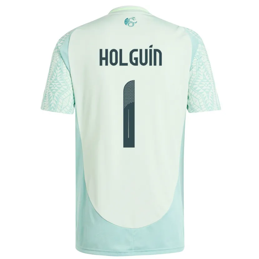 Danxen Dames Mexico Hector Holguin #1 Linnen Groen Uitshirt Uittenue 24-26 T-Shirt