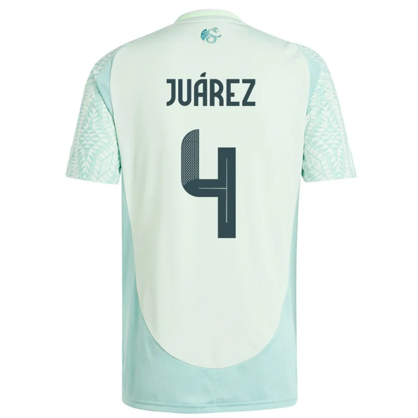 Danxen Dames Mexico Ramon Juarez #4 Linnen Groen Uitshirt Uittenue 24-26 T-Shirt