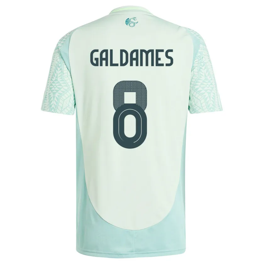Danxen Dames Mexico Benjamin Galdames #8 Linnen Groen Uitshirt Uittenue 24-26 T-Shirt