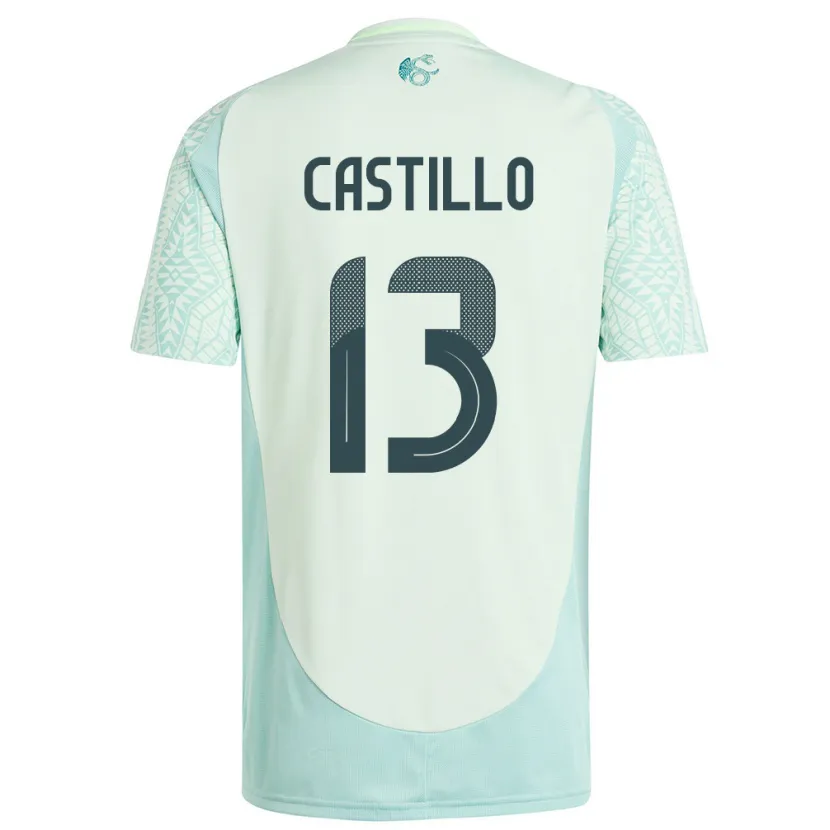 Danxen Dames Mexico Jose Castillo #13 Linnen Groen Uitshirt Uittenue 24-26 T-Shirt