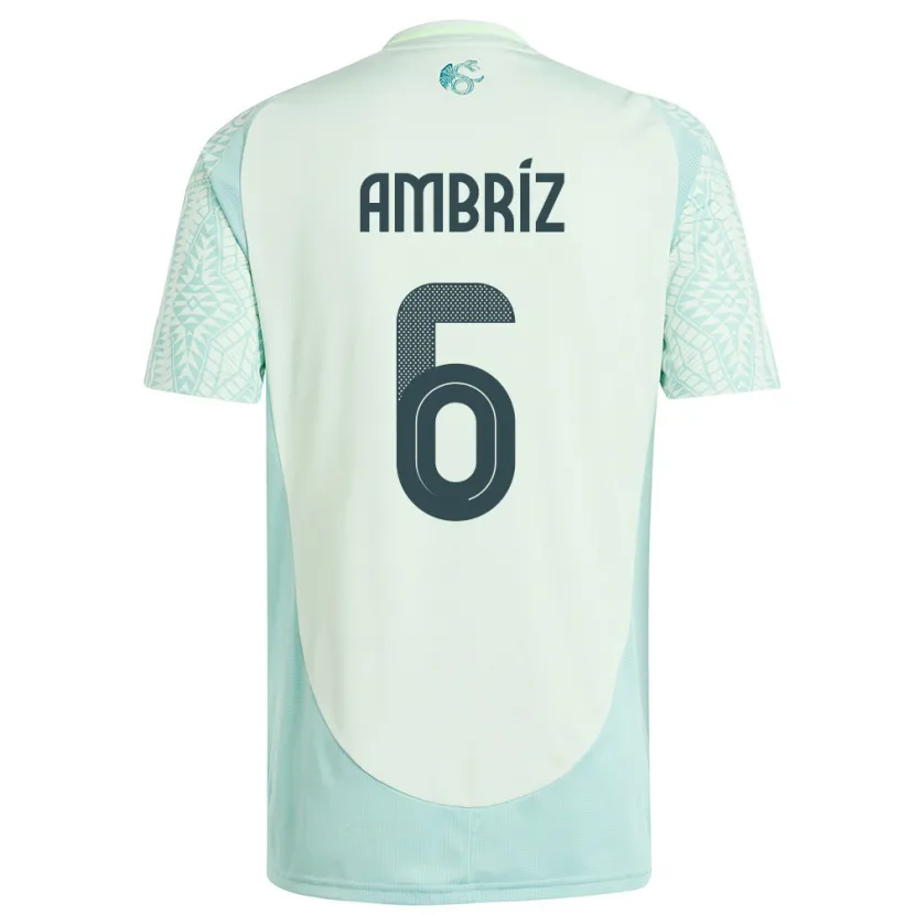 Danxen Dames Mexico Fidel Ambriz #6 Linnen Groen Uitshirt Uittenue 24-26 T-Shirt