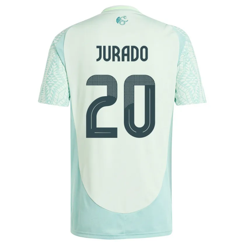 Danxen Dames Mexico Heriberto Jurado #20 Linnen Groen Uitshirt Uittenue 24-26 T-Shirt