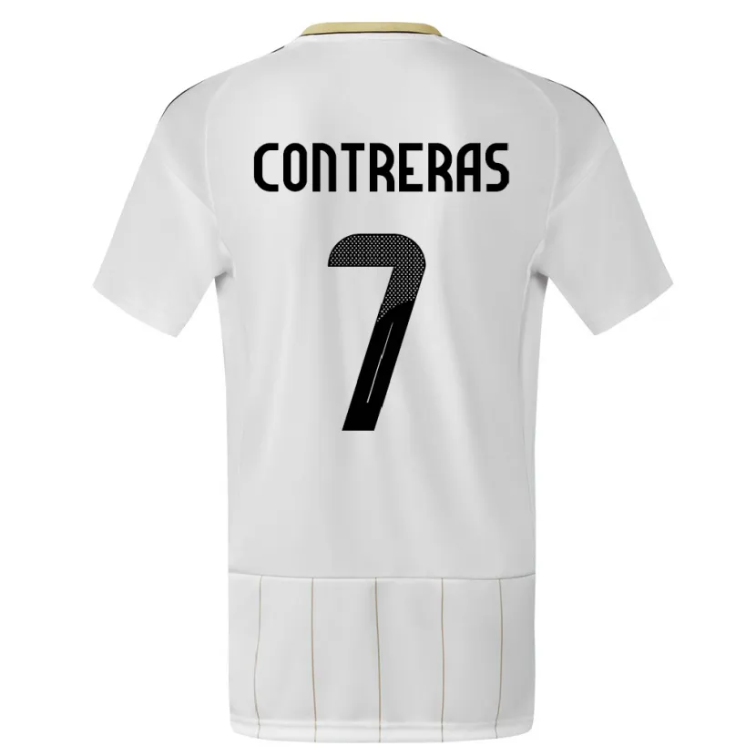 Danxen Dames Costa Rica Anthony Contreras #7 Wit Uitshirt Uittenue 24-26 T-Shirt