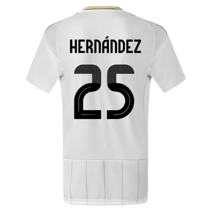 Danxen Dames Costa Rica Anthony Hernandez #25 Wit Uitshirt Uittenue 24-26 T-Shirt