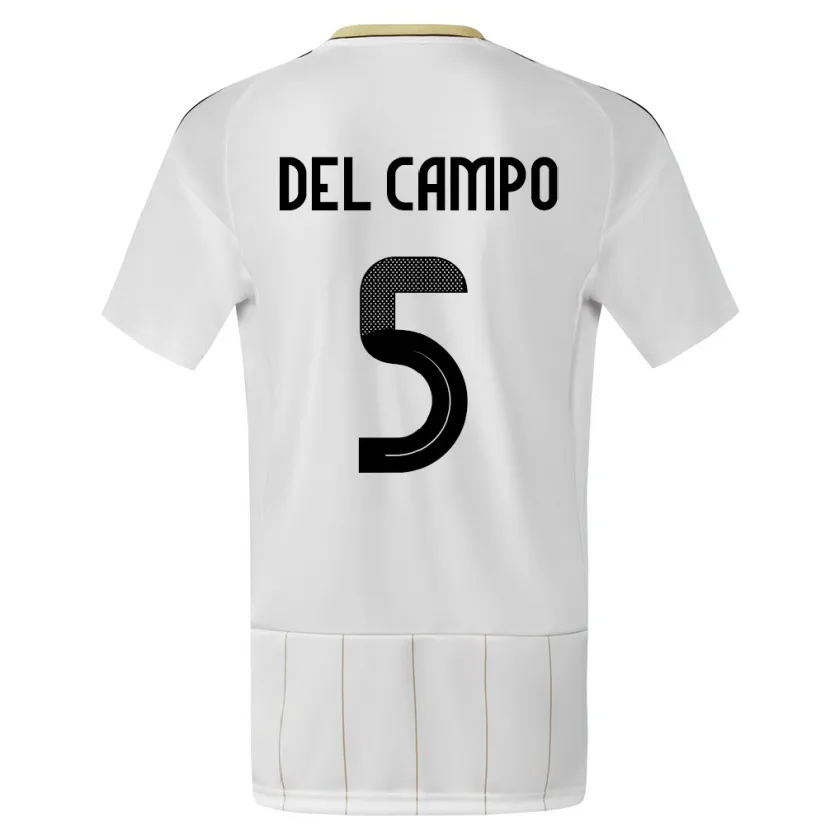 Danxen Dames Costa Rica Valeria Del Campo #5 Wit Uitshirt Uittenue 24-26 T-Shirt