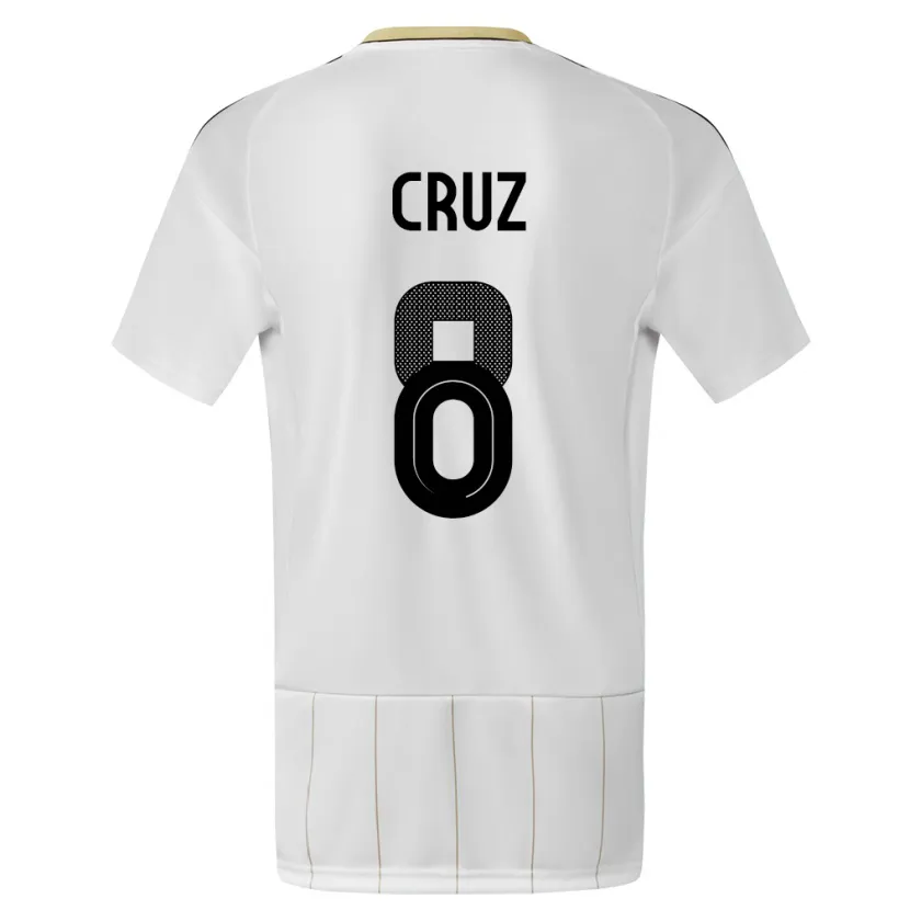Danxen Dames Costa Rica Daniela Cruz #8 Wit Uitshirt Uittenue 24-26 T-Shirt