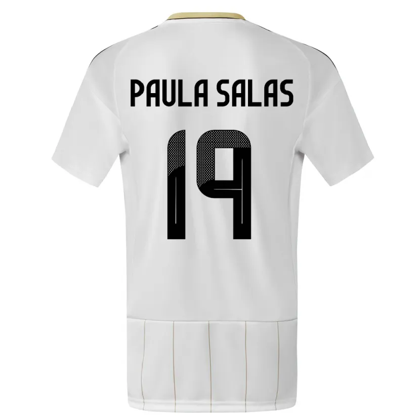 Danxen Dames Costa Rica Maria Paula Salas #19 Wit Uitshirt Uittenue 24-26 T-Shirt