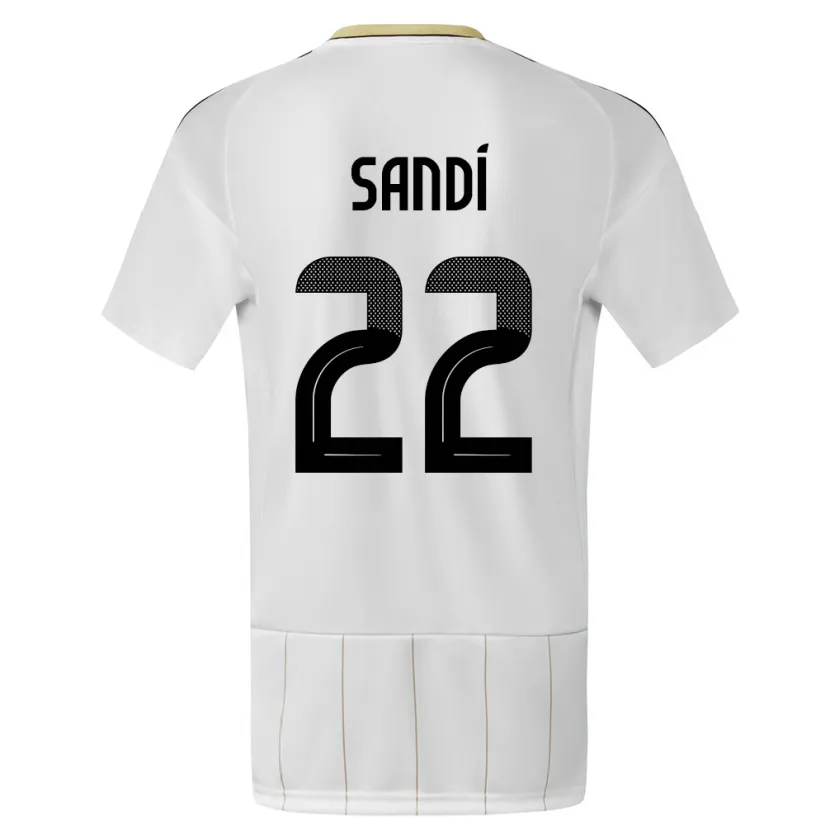 Danxen Dames Costa Rica Cristel Sandi #22 Wit Uitshirt Uittenue 24-26 T-Shirt