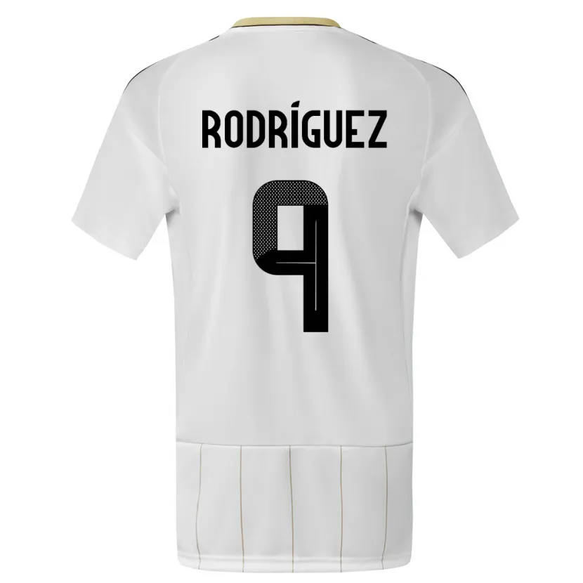 Danxen Dames Costa Rica Doryan Rodriguez #9 Wit Uitshirt Uittenue 24-26 T-Shirt