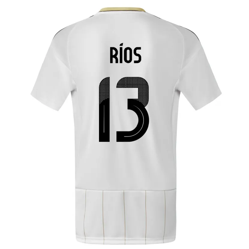 Danxen Dames Costa Rica Keral Rios #13 Wit Uitshirt Uittenue 24-26 T-Shirt