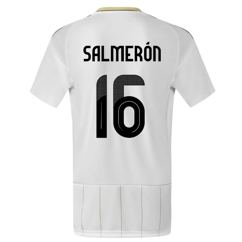 Danxen Dames Costa Rica Andrey Salmeron #16 Wit Uitshirt Uittenue 24-26 T-Shirt