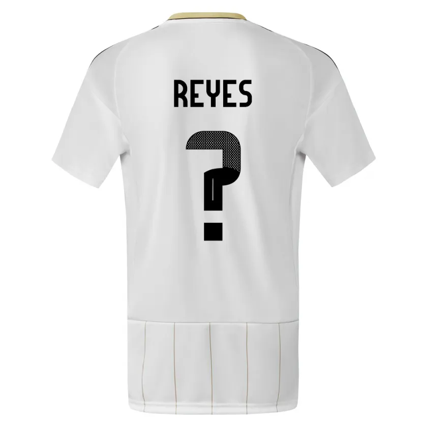 Danxen Dames Costa Rica Kenan Reyes #0 Wit Uitshirt Uittenue 24-26 T-Shirt