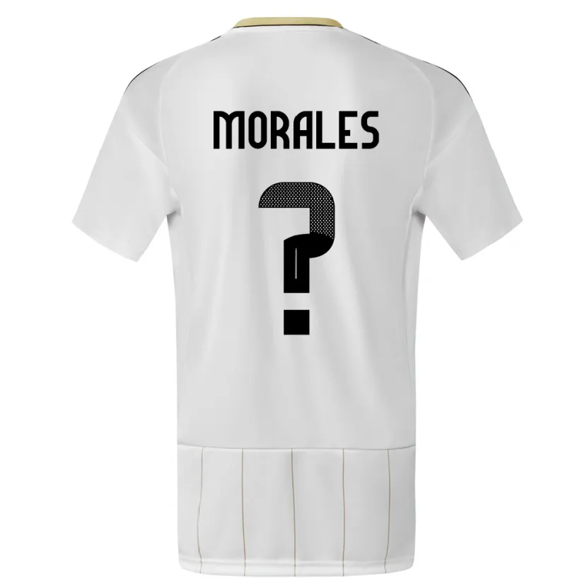 Danxen Dames Costa Rica Bryan Morales #0 Wit Uitshirt Uittenue 24-26 T-Shirt