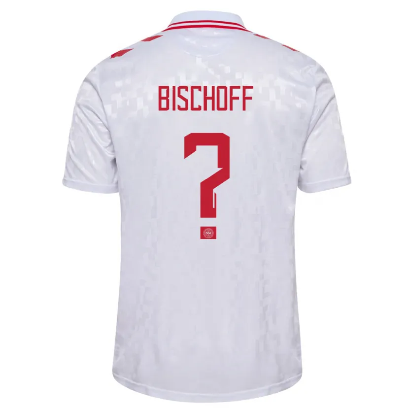 Danxen Dames Denemarken Clement Bischoff #0 Wit Uitshirt Uittenue 24-26 T-Shirt