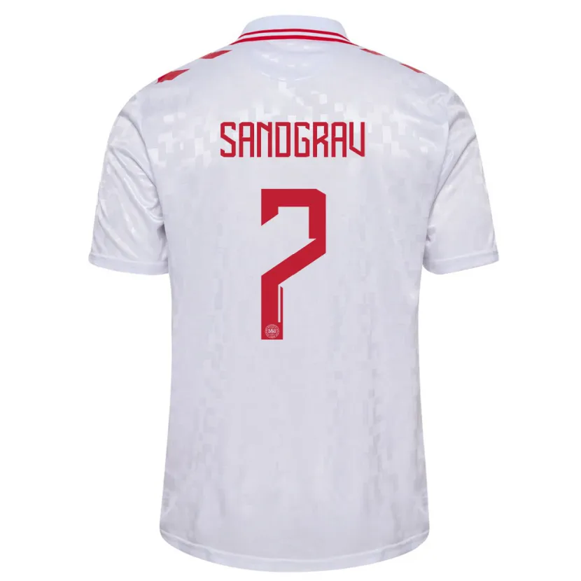 Danxen Dames Denemarken Lauge Sandgrav #7 Wit Uitshirt Uittenue 24-26 T-Shirt