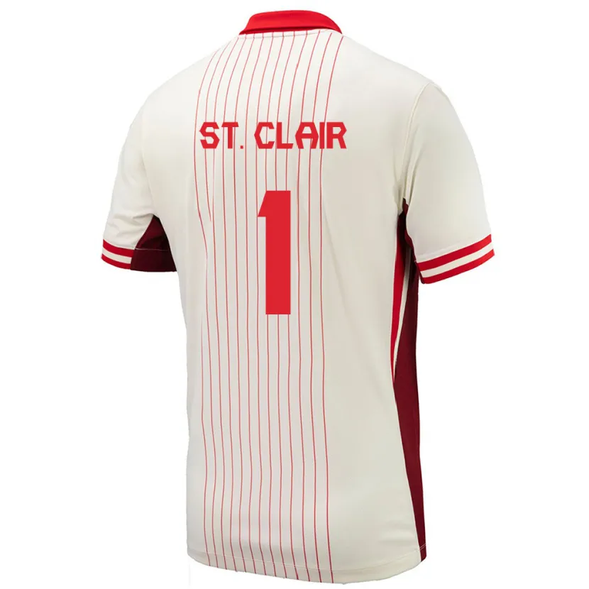Danxen Dames Canada Dayne St. Clair #1 Wit Uitshirt Uittenue 24-26 T-Shirt