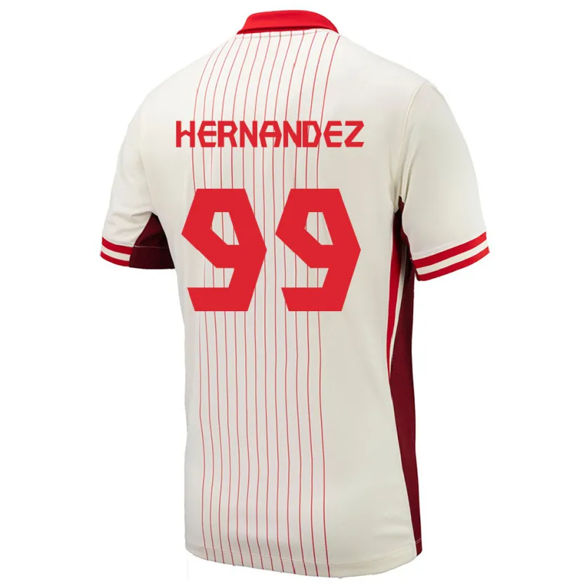 Danxen Dames Canada Jeneva Hernandez Gray #99 Wit Uitshirt Uittenue 24-26 T-Shirt