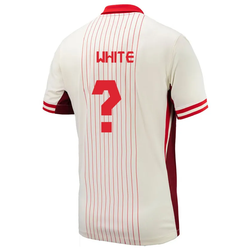 Danxen Dames Canada Eric White #0 Wit Uitshirt Uittenue 24-26 T-Shirt