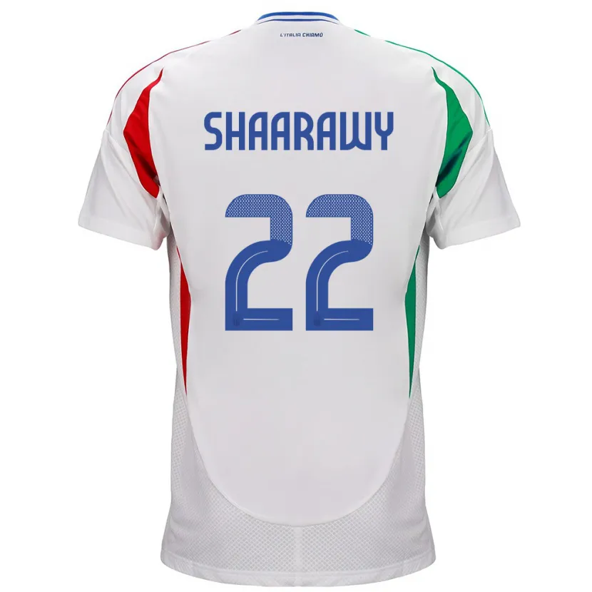 Danxen Dames Italië Stephan El Shaarawy #22 Wit Uitshirt Uittenue 24-26 T-Shirt