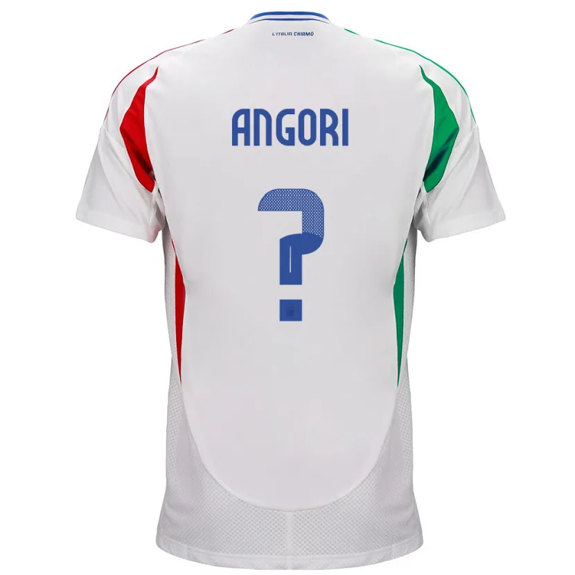 Danxen Dames Italië Samuele Angori #0 Wit Uitshirt Uittenue 24-26 T-Shirt