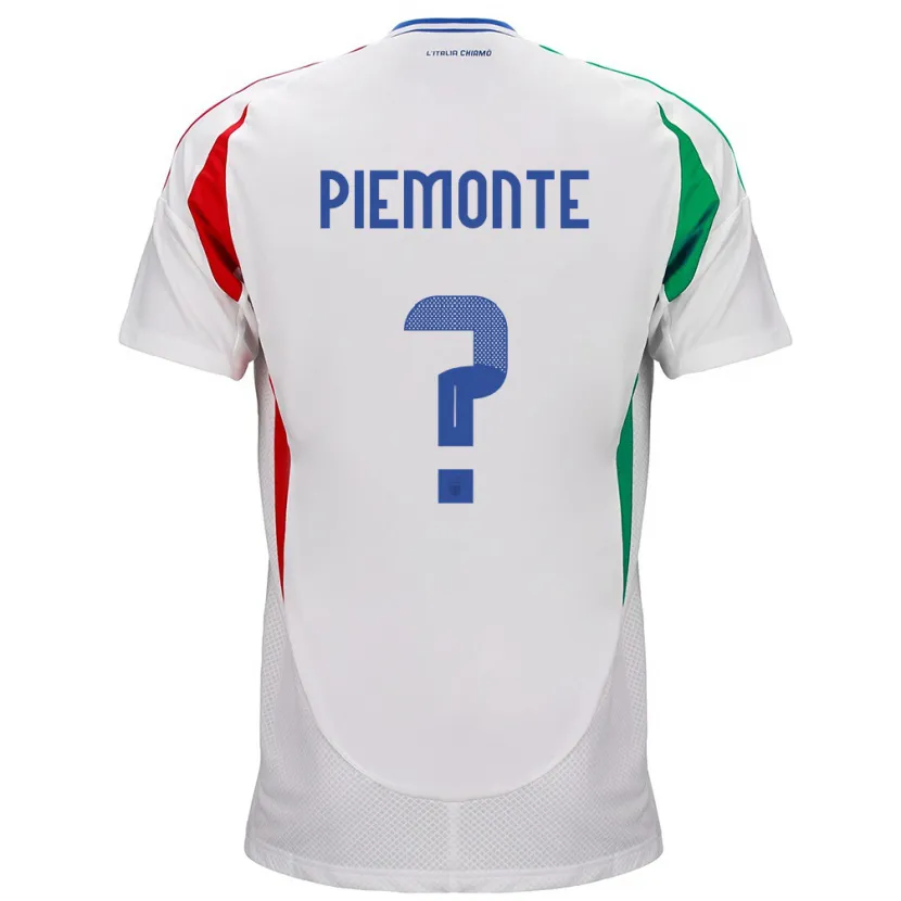 Danxen Dames Italië Martina Piemonte #0 Wit Uitshirt Uittenue 24-26 T-Shirt
