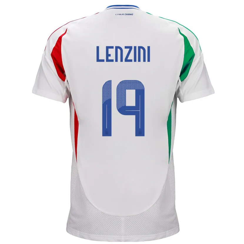 Danxen Dames Italië Martina Lenzini #19 Wit Uitshirt Uittenue 24-26 T-Shirt