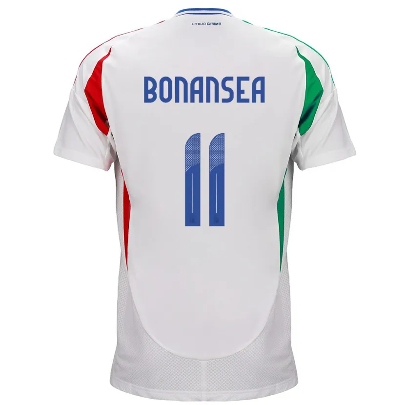 Danxen Dames Italië Barbara Bonansea #11 Wit Uitshirt Uittenue 24-26 T-Shirt