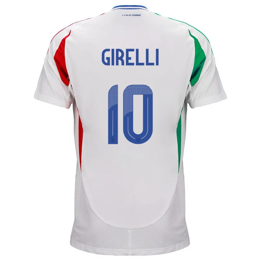 Danxen Dames Italië Cristiana Girelli #10 Wit Uitshirt Uittenue 24-26 T-Shirt