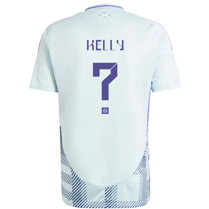 Danxen Dames Schotland Daniel Kelly #0 Licht Mintblauw Uitshirt Uittenue 24-26 T-Shirt