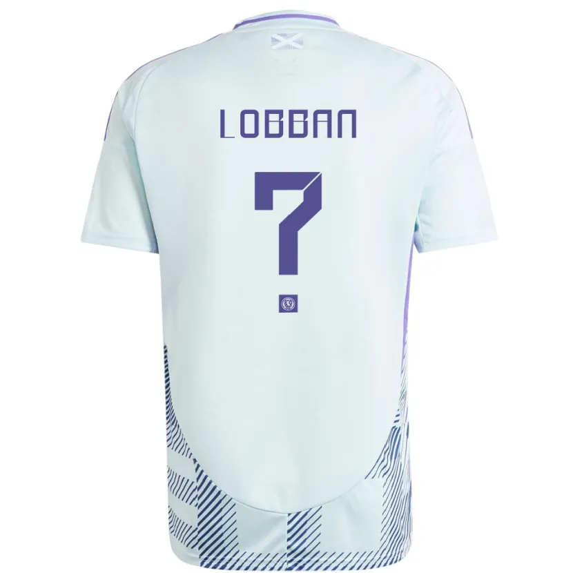 Danxen Dames Schotland Dylan Lobban #0 Licht Mintblauw Uitshirt Uittenue 24-26 T-Shirt